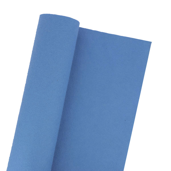 Coupon de tissu feutrine - BLEU - Ép 1mm - 0,50x1,80m