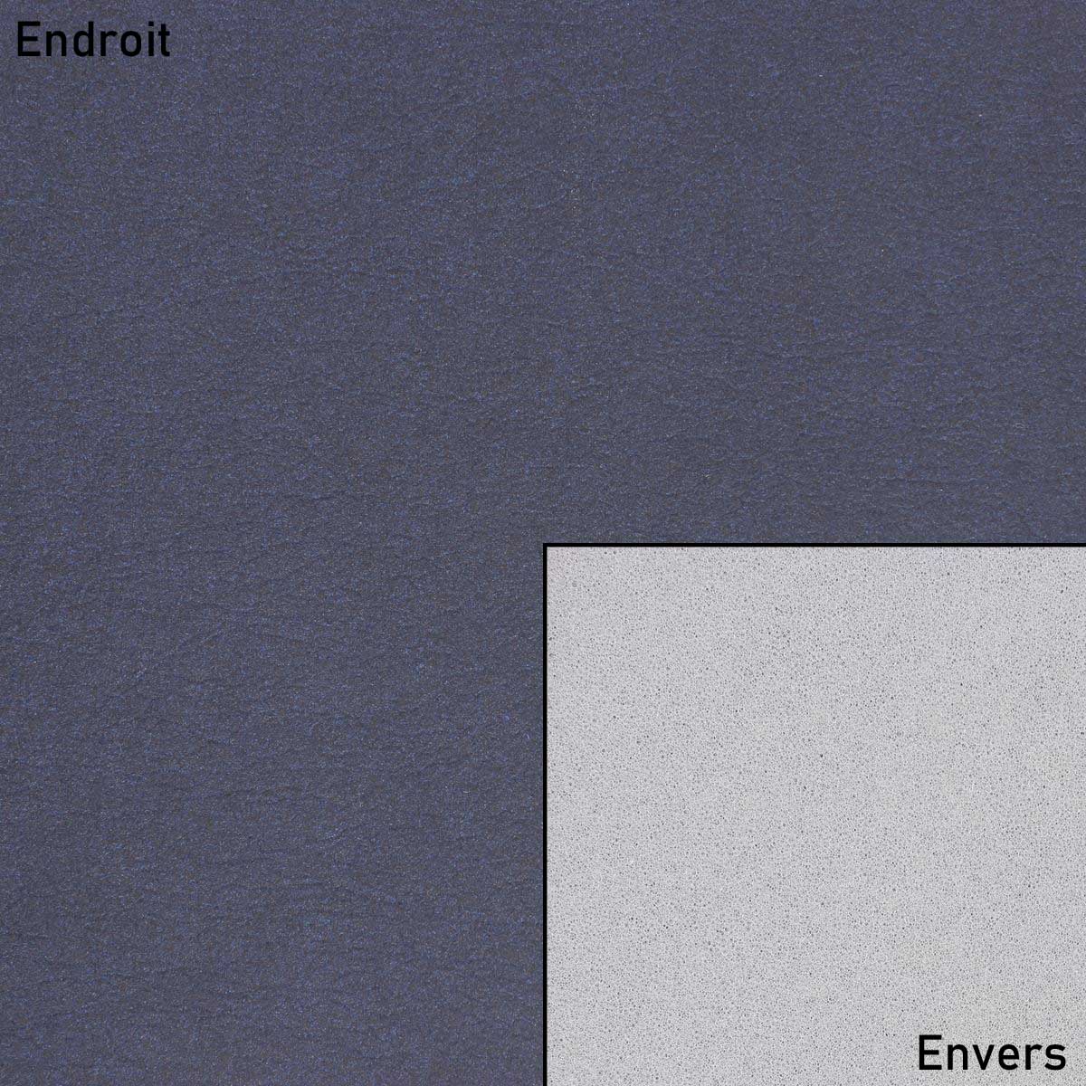 Coupon de tissu microfibre doublé mousse - BLEU MARINE - 0,50x1,40m