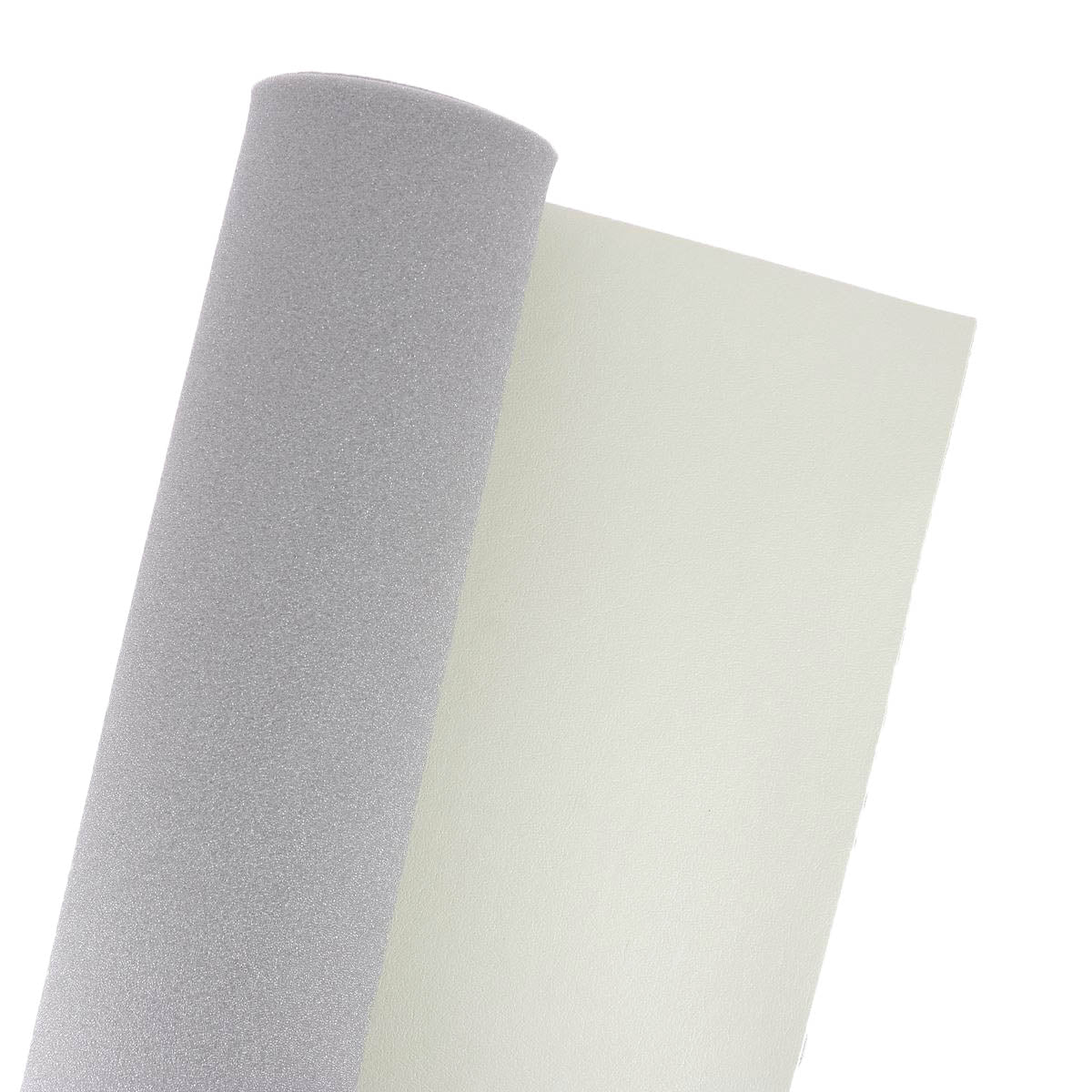 Coupon de tissu microfibre doublé mousse - BLANC CASSÉ - 0,50x1,40m