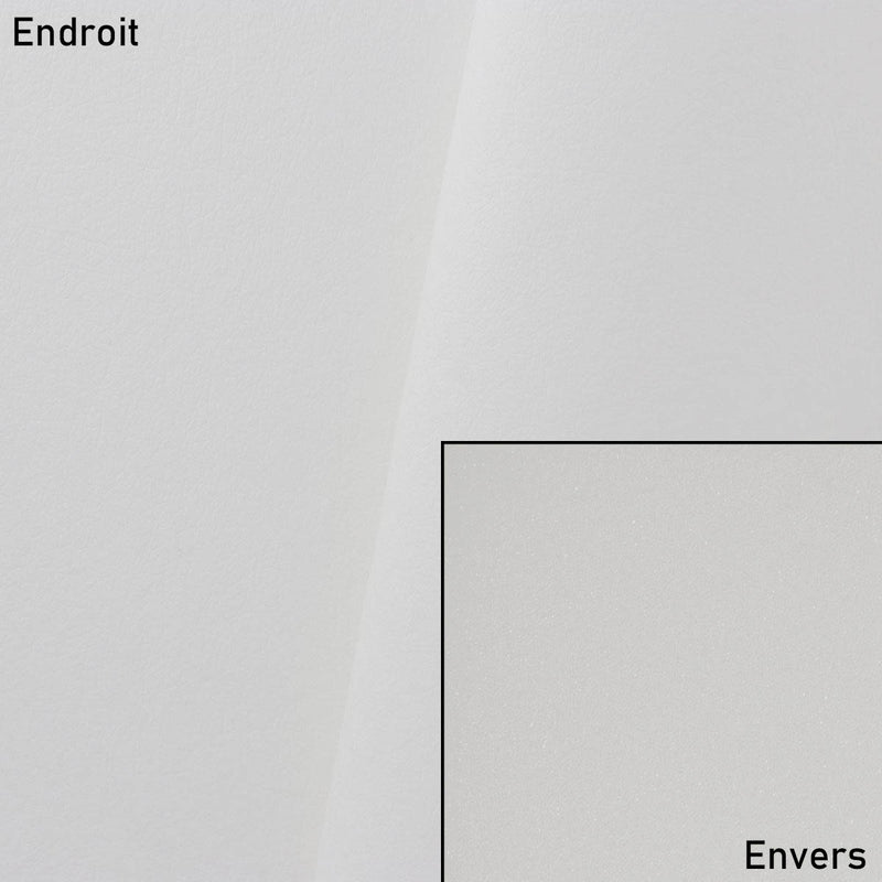 Coupon de tissu microfibre doublé mousse - BLANC - 0,50x1,40m