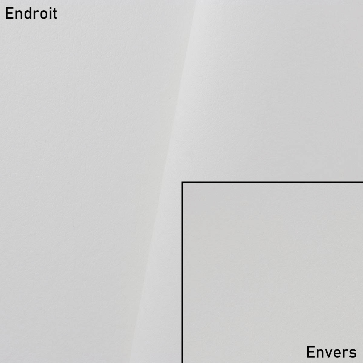 Coupon de tissu microfibre - BLANC - 0,50x1,40m