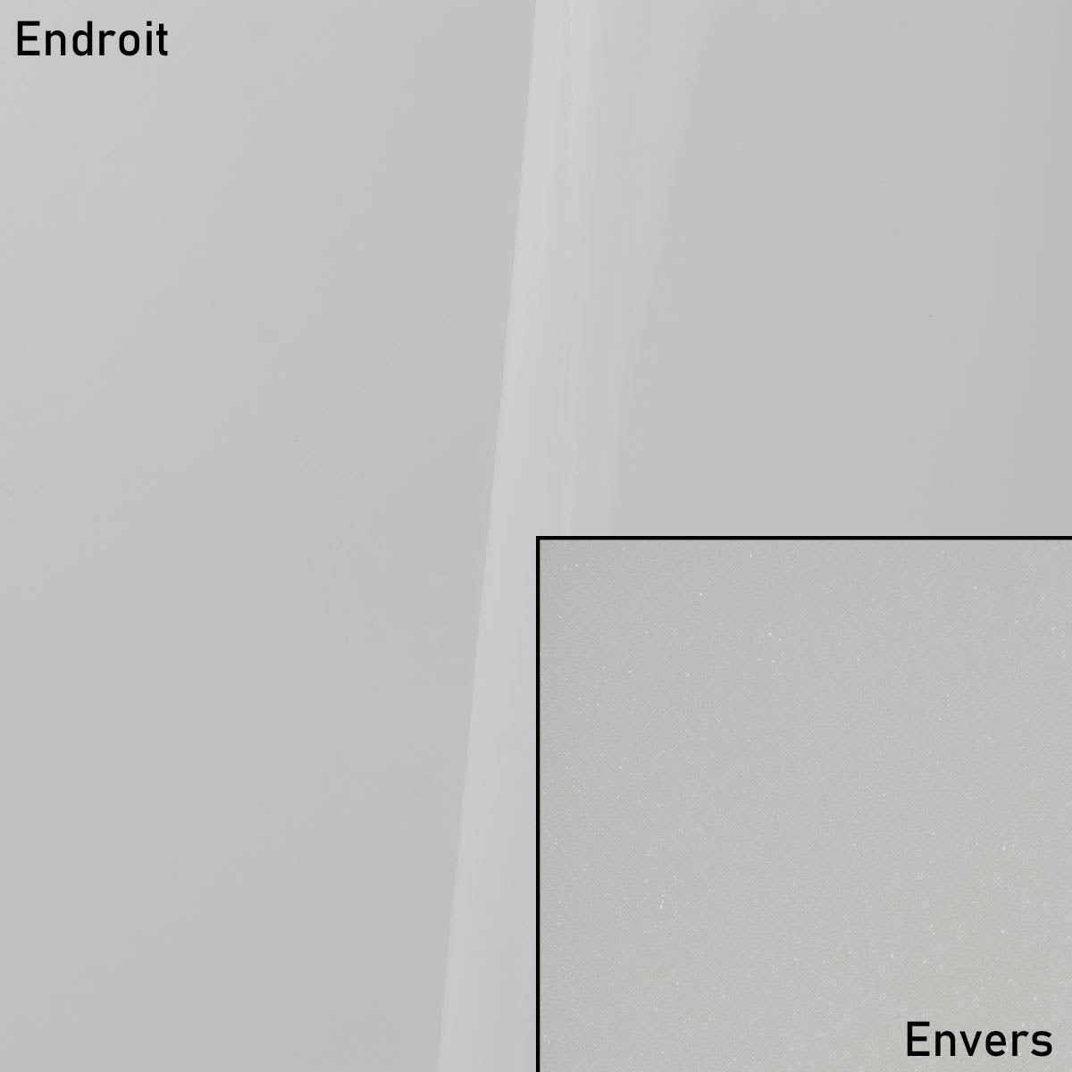 Coupon de tissu microfibre doublé mousse - BLANC VERNI - 0,50x1,40m