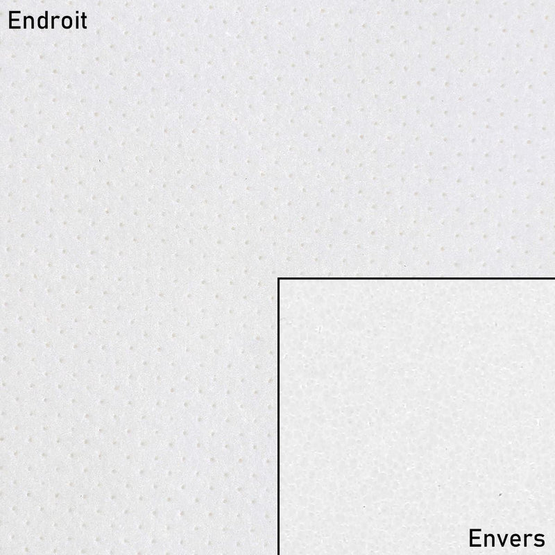 tissu microfibre pour doublure maroquinerie - Blanc perforé, doublé mousse