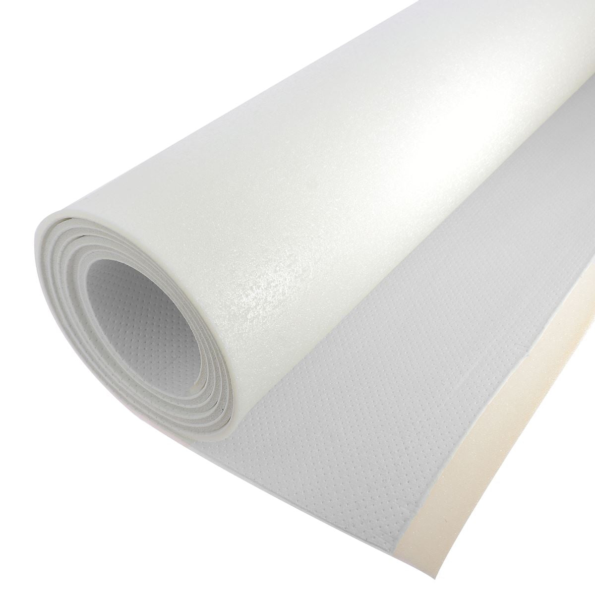 tissu microfibre doublé mousse pour doublure - BLANC PERFORÉ