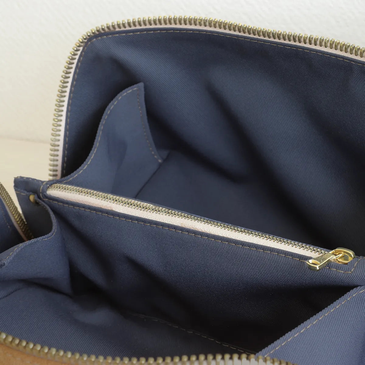Coupon de tissu en polyamide SERGÉ bleu marine, doublure, 0,50x1,45m, tissu léger et durable pour couture et doublure.