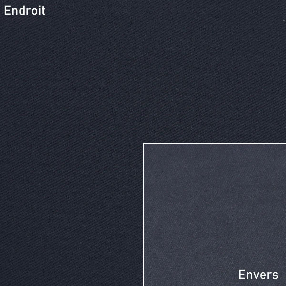 Coupon de tissu en polyamide SERGÉ pour doublure, bleu marine, 0,50x1,45m, tissu de qualité pour couture et doublure.