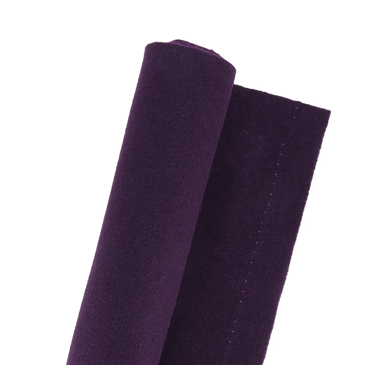 Tissu feutrine violet pour doublure. Coupon de tissu pour doublure facile à découper, maniable, 1,8 mm d'épaisseur.