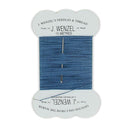 Fil de lin bleu - Couture cuir