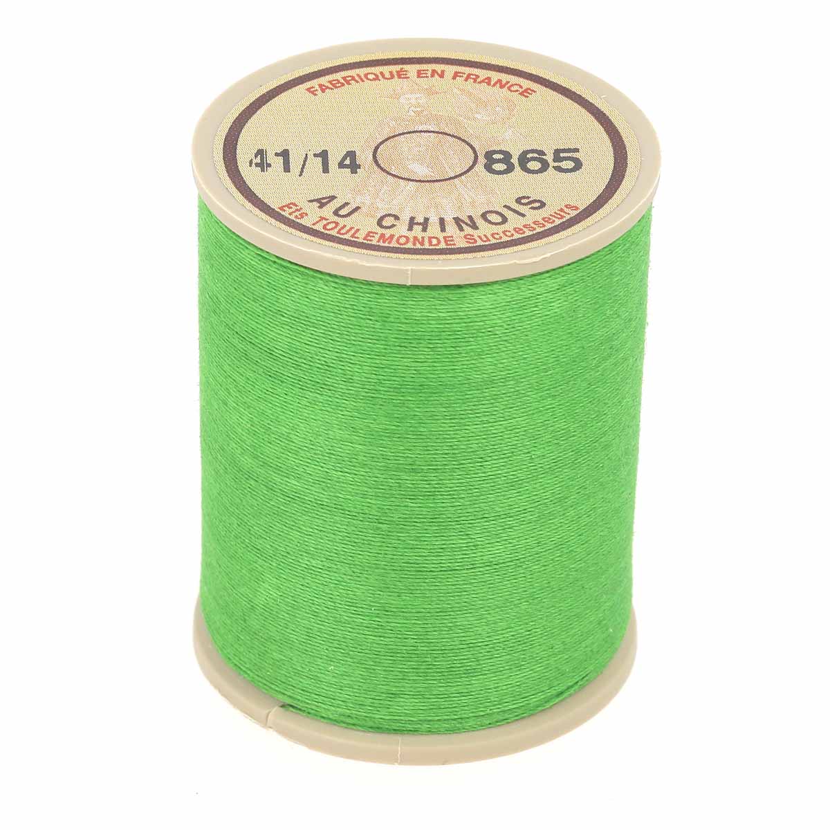 Fil cordonnet 100% polyester "Au Chinois" - n°30 - Vert vif 865