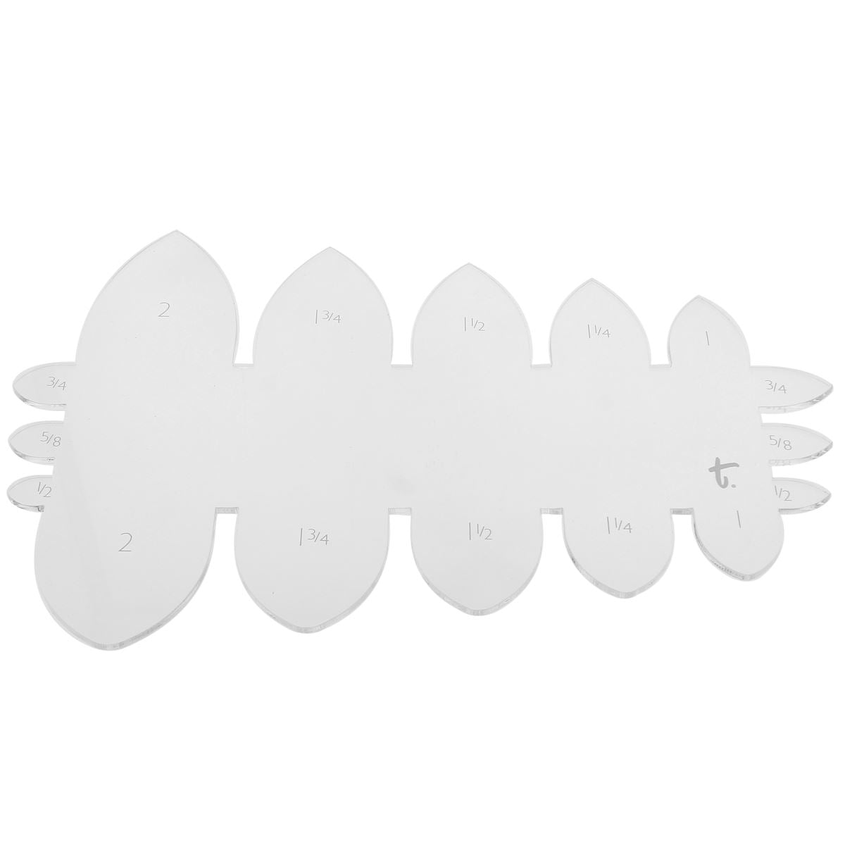 Gabarit BOUTS DE CEINTURE OGIVES - Tandy Leather - Deco Cuir