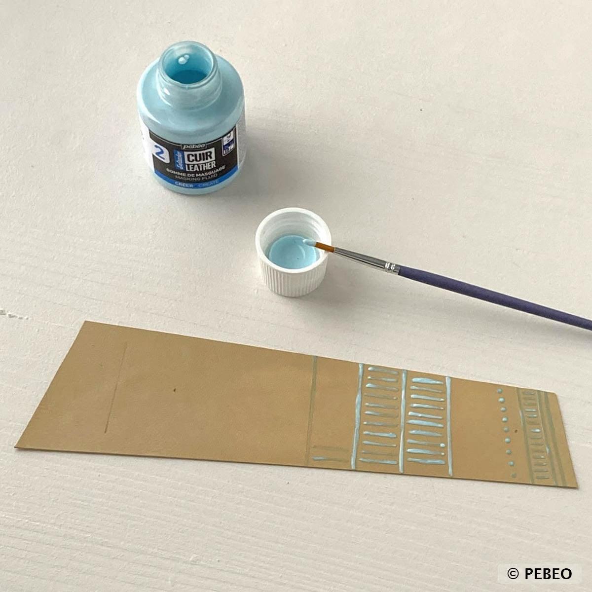 Pellicule protectrice sur le cuir pour peinture Setacolor cuir