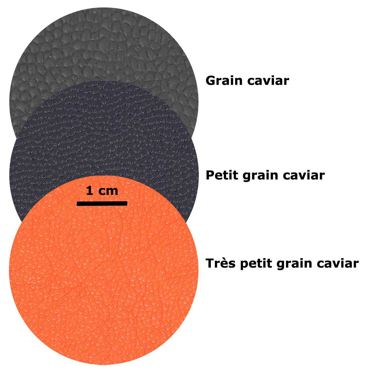 Cuir grain caviar
