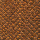 Cuir de poisson aux écailles de saumon couleur marron orangé. Cuir de saumon idéal pour la confection d'horlogerie, maroquinerie, gainerie...