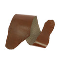 Cuir de saumon marron à la finition brillante de la gamme Squama de la marque Ictyos. Cuir de poisson idéal pour la réalisation de bracelet de montre, gainerie, ornement...