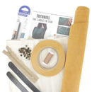 Kit DIY complet avec patron à taille réelle pour fabriquer soi-même son propre sac cabas jaune