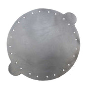 Découpe pour bourse en cuir Deco Cuir, en argent, diamètre 20 cm, pièce pour artisanat en cuir.