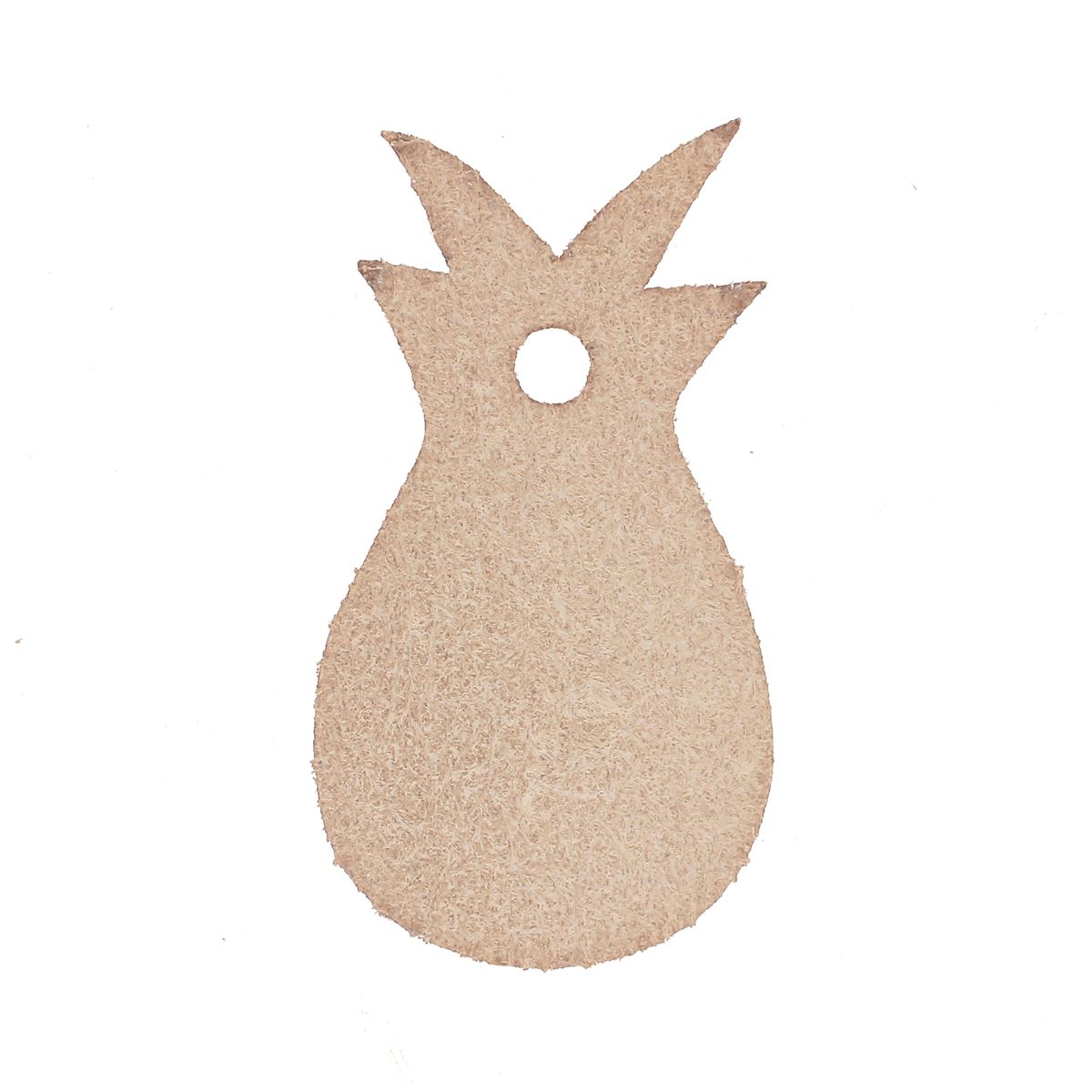 Découpe ANANAS pour porte clés en cuir naturel à personnaliser - Deco Cuir