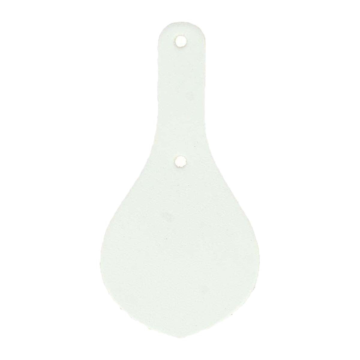 Découpe BLASON pour porte clés en cuir teinté à riveter