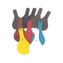 Lot de 10 découpes BLASON pour porte clés en cuir teinté à riveter - DIVERS