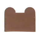 Kit DIY - Porte-cartes Ours en cuir - Marron Foncé