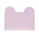 Kit DIY Porte cartes Ours en cuir - Parme métallisé - Deco Cuir