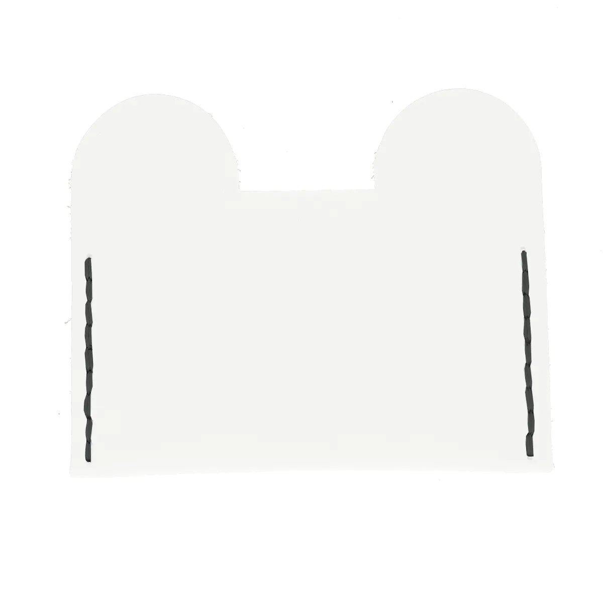 Kit complet en cuir pour assembler soi-même un porte-cartes ours blanc pour enfant