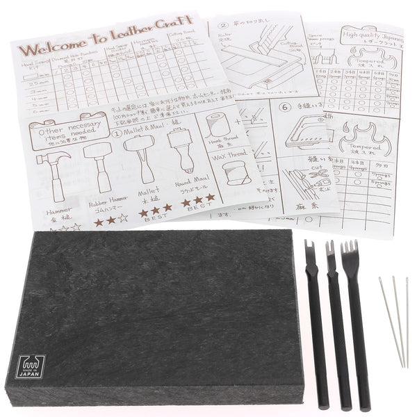 Kit outils pour la couture du cuir à la main - Oka