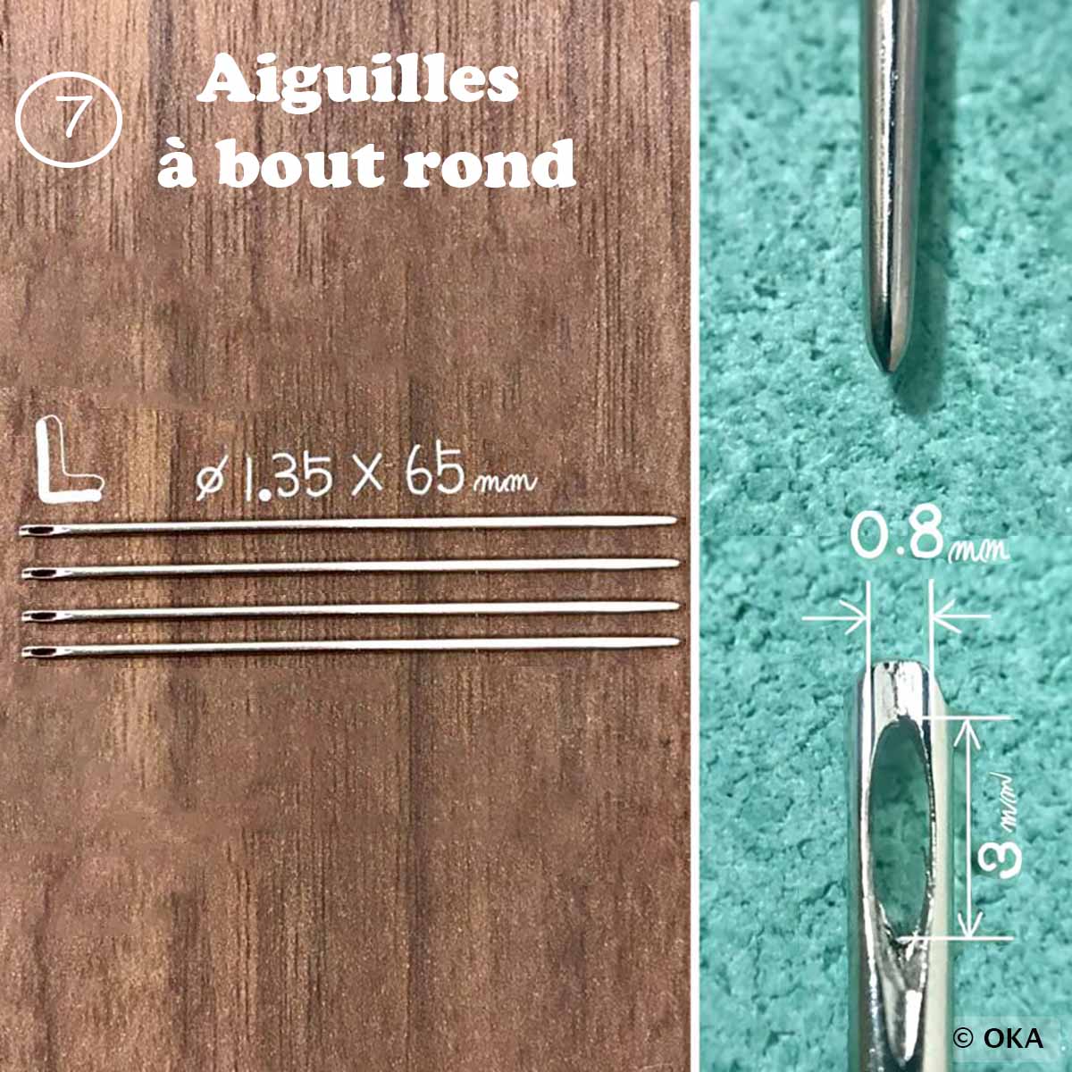 Kit outils pour le travail du cuir - Couture à la main et tranches - Gamme PRO - Oka - Deco Cuir