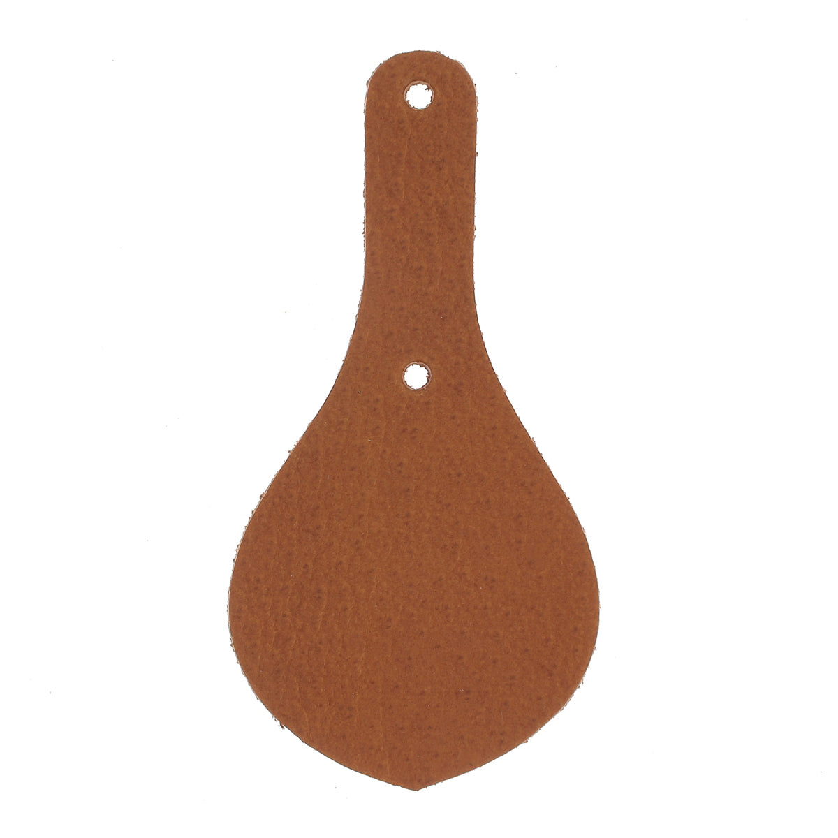 Découpe BLASON pour porte clés en cuir teinté à riveter