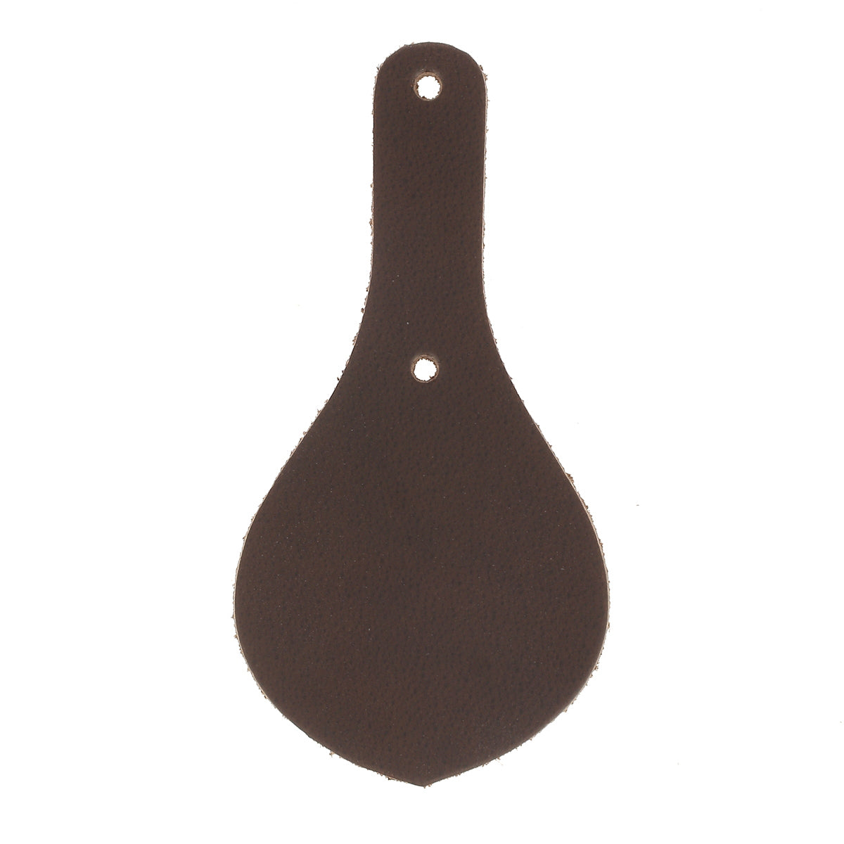 Découpe BLASON pour porte clés en cuir teinté à riveter