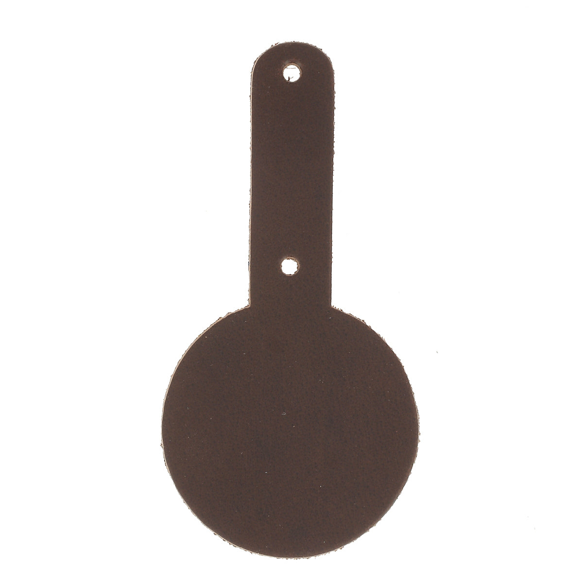 Découpe MÉDAILLE pour porte clés en cuir teinté à riveter