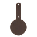 Découpe MÉDAILLE pour porte clés en cuir teinté à riveter