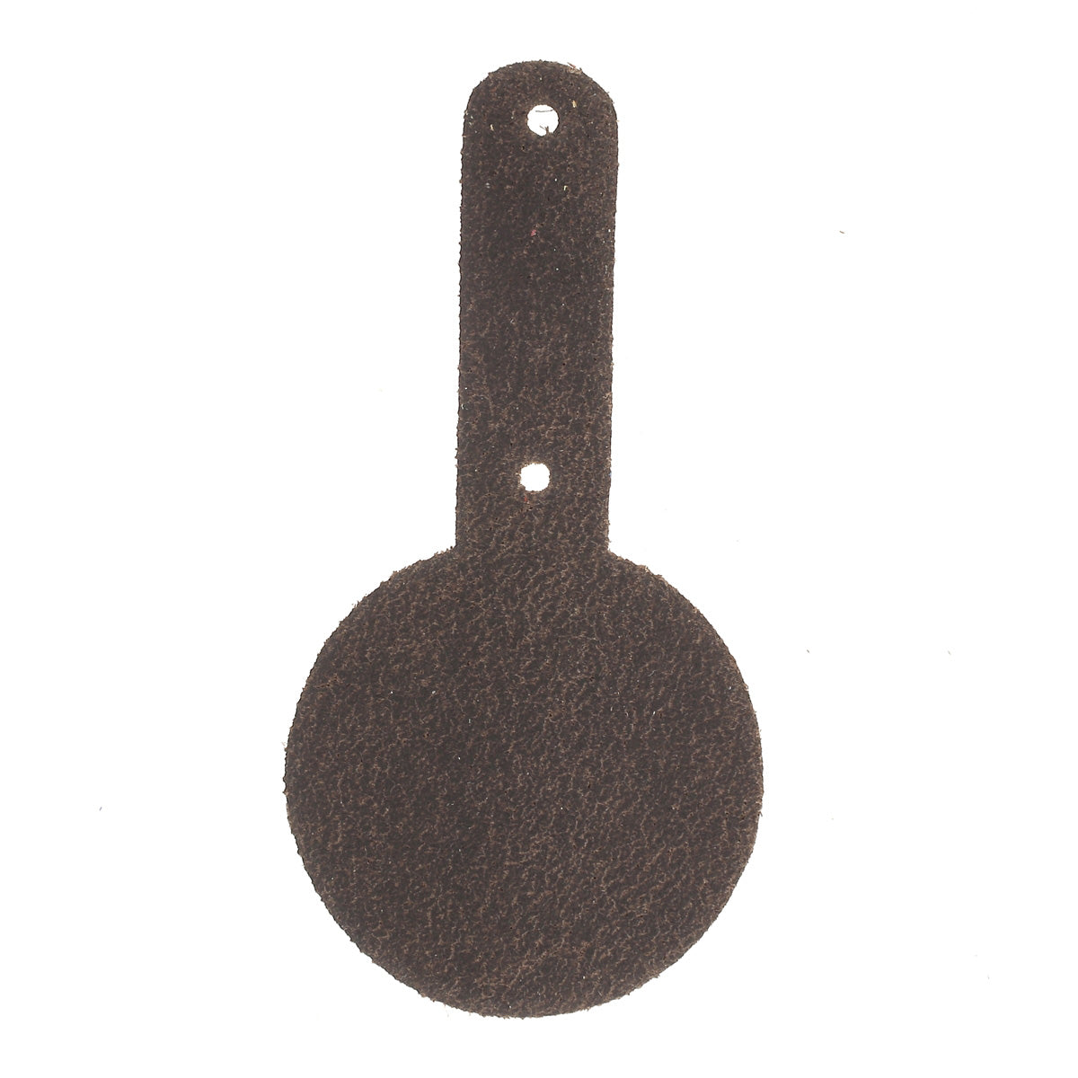 Découpe MÉDAILLE pour porte clés en cuir teinté à riveter