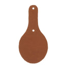 Découpe OVALE pour porte clés en cuir teinté à riveter