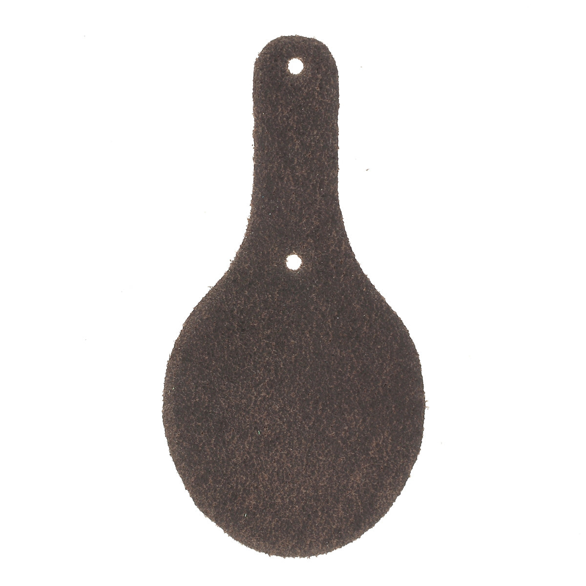 Découpe OVALE pour porte clés en cuir teinté à riveter