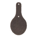 Découpe OVALE pour porte clés en cuir teinté à riveter