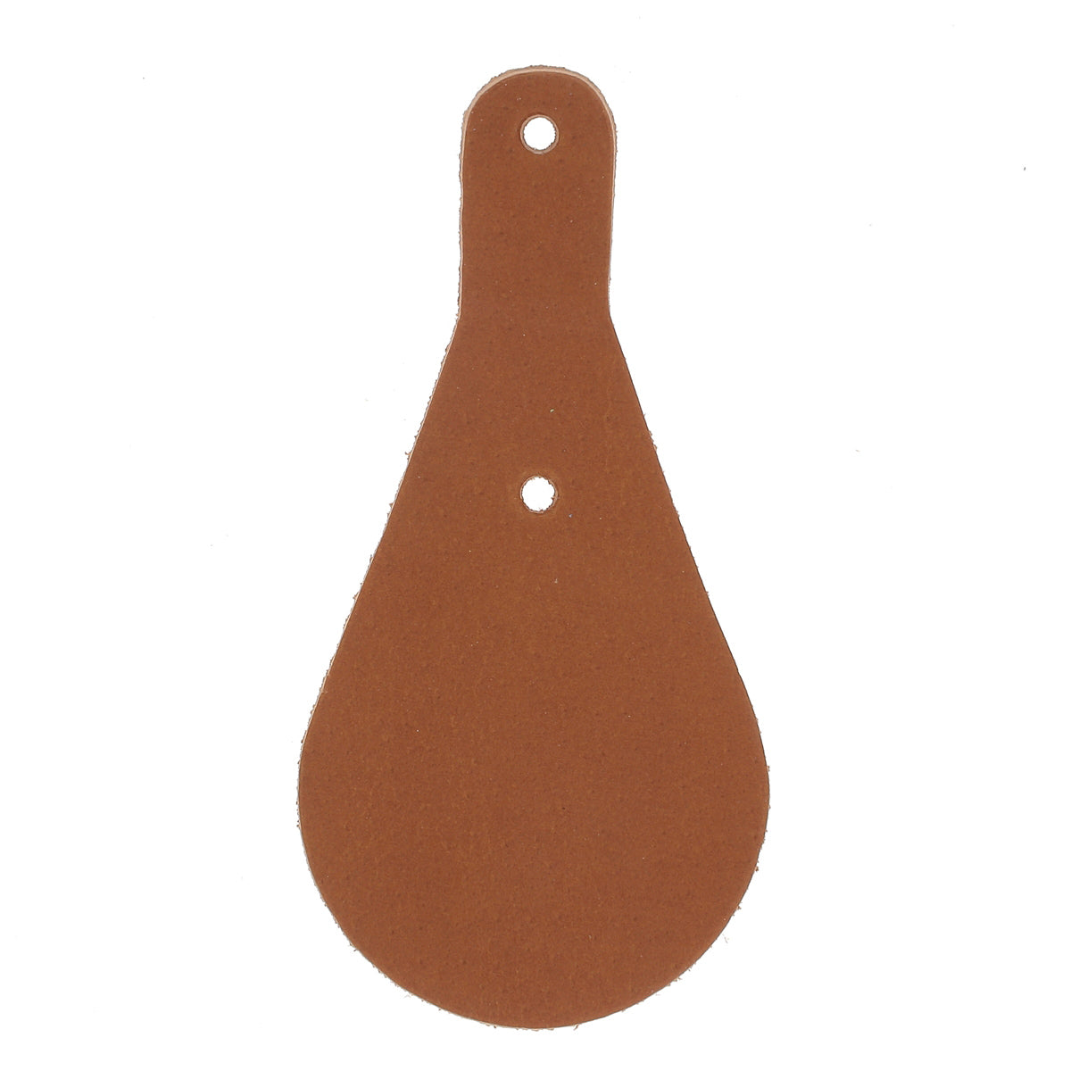 Découpe POIRE pour porte clés en cuir teinté à riveter
