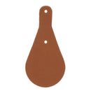 Découpe POIRE pour porte clés en cuir teinté à riveter