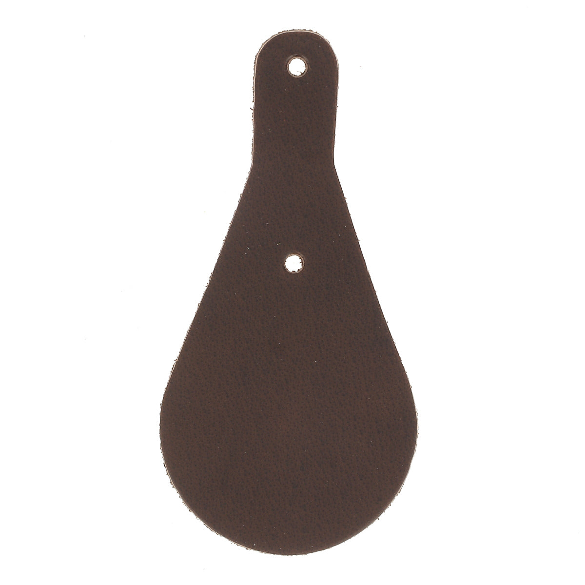 Découpe POIRE pour porte clés en cuir teinté à riveter
