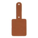 Découpe TAG pour porte clés en cuir teinté à riveter