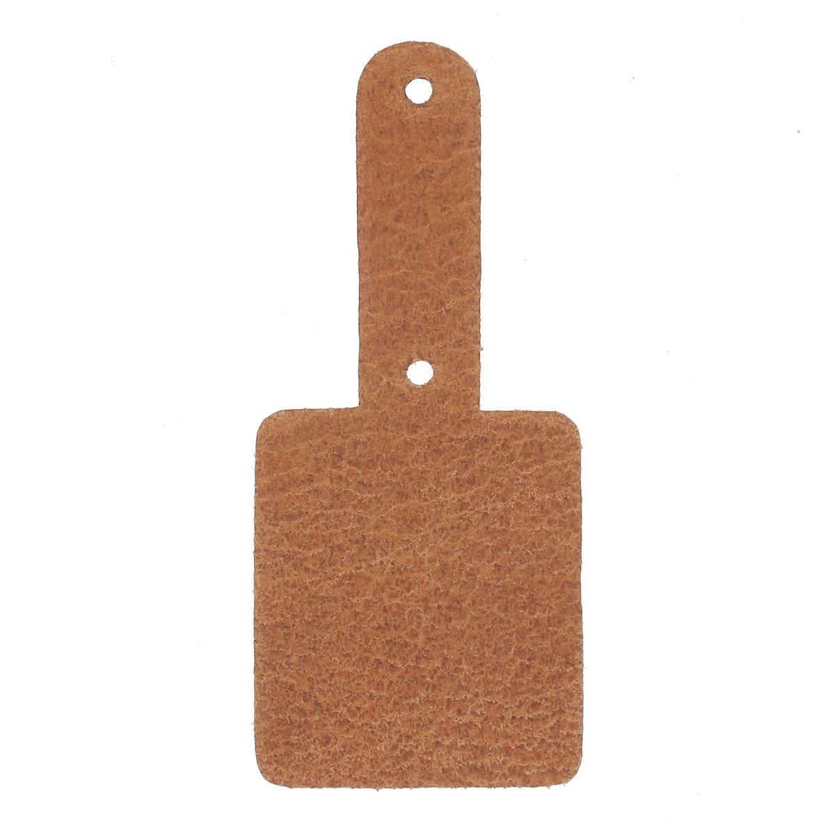 Découpe TAG pour porte clés en cuir teinté à riveter