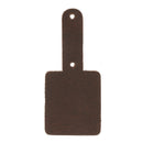 Découpe TAG pour porte clés en cuir teinté à riveter