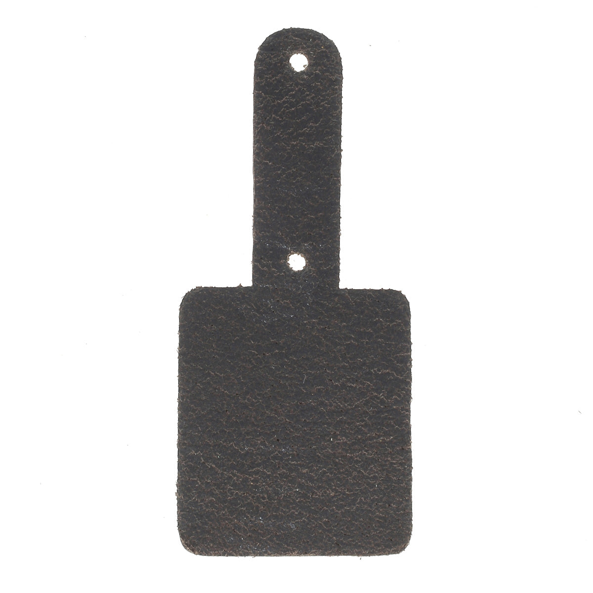 Découpe TAG pour porte clés en cuir teinté à riveter