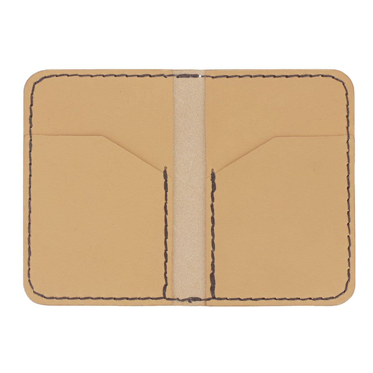 Kit DIY Porte cartes double en cuir INCA - Fil Noir