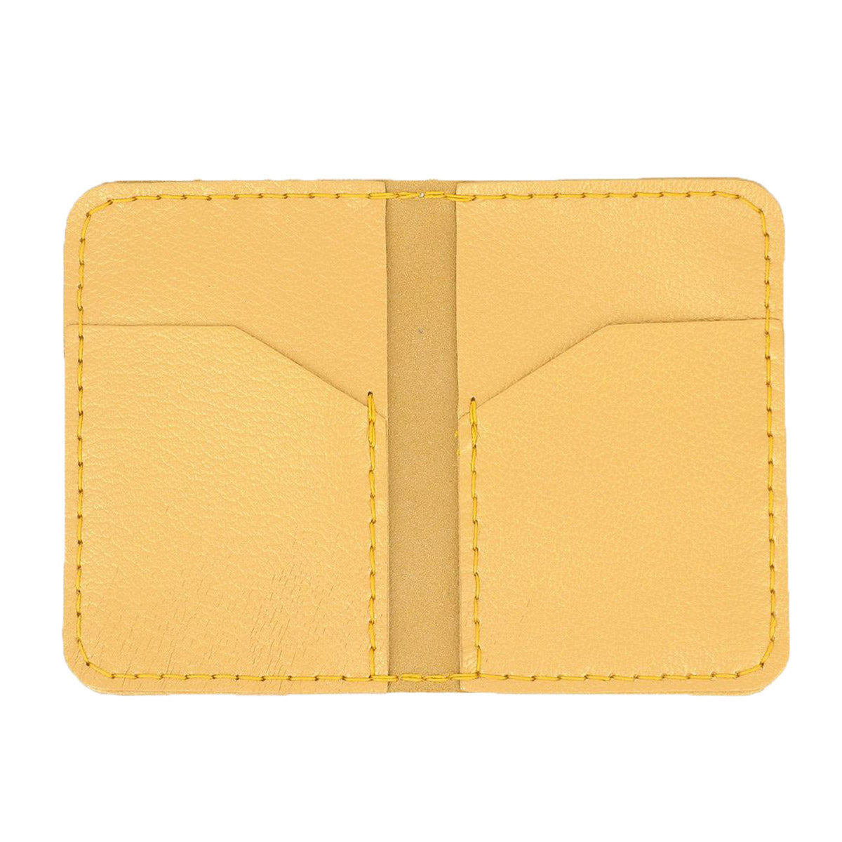 KitenCuir Porte Cartes double OR - Fil Or