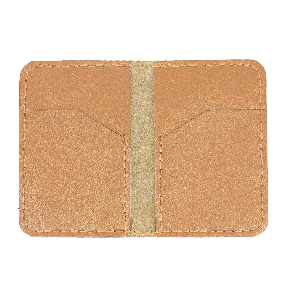 Porte Cartes en cuir double Bronze Marron - Kit DIY