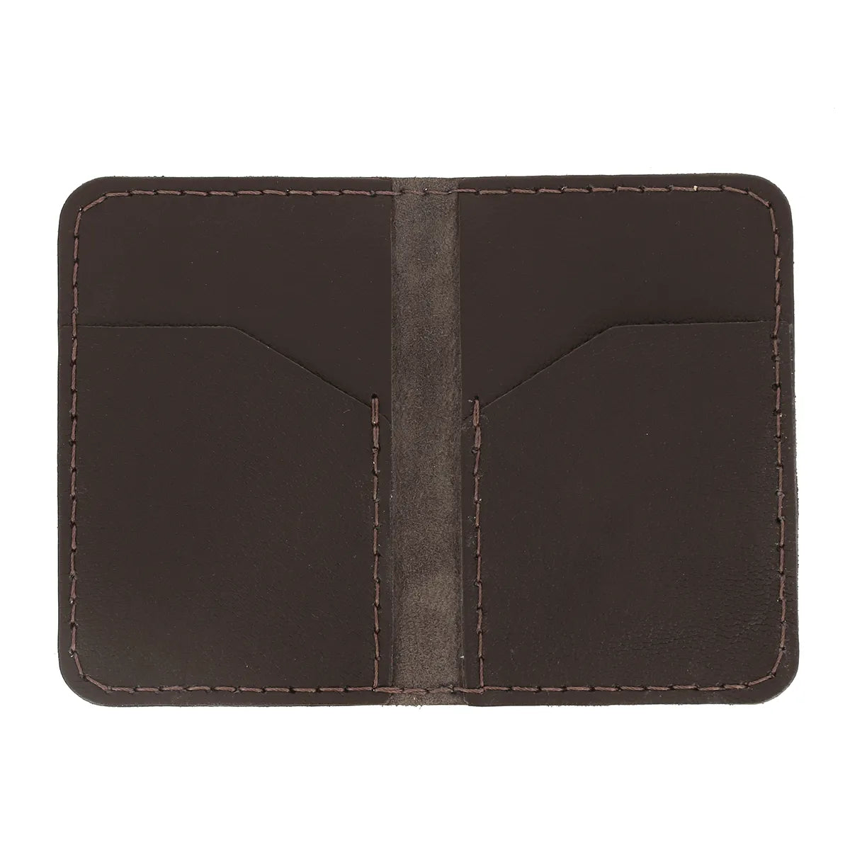 Porte cartes en cuir marron - Kit DIY débutant