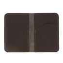 Porte cartes en cuir marron - Kit DIY débutant