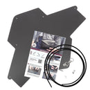 Pochette ENVELOPPE en cuir MARRON FONCÉ + lanière en cuir