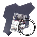 Pochette ENVELOPPE en cuir BLEU MARINE + lanière en cuir